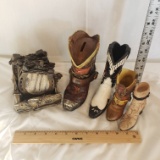 Western Collection, Resin Coasters and Boots
