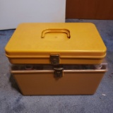 Lot of 2 Vintage Sewing Boxes and Contents
