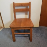 Vintage Oak Childs Chair