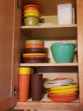 Cabinet Lot of Vintage Tupperware and Plastic Storage Containers