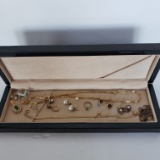 Small Jewelry Box Containing Miscellaneous Jewelry