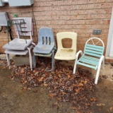 Lot of Vintage Children's Chairs