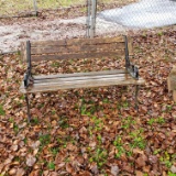 Park Bench with Cast Iron Sides 