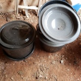 Lot of Enamel Canning Pots