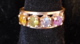 10K Gold Mother’s Ring with 4 Birthstones