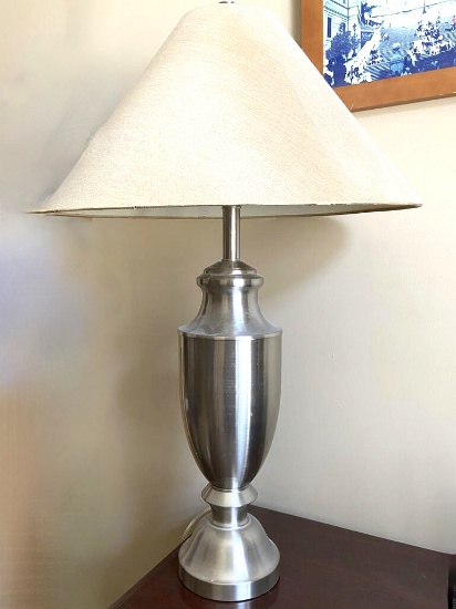 Chrome Table Lamp with Shade