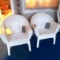 Set of 2 Wicker Patio Chairs