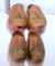 2 Pair Holland Wood Shoes