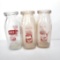 Lot of 3 Pet Milk, Half Pint Size Milk Bottles