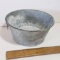 Small Newer Round Galvanized Bucket 