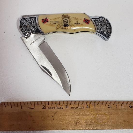 Robert E Lee Commemorative Pocket Knife 