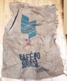 Vintage Burlap Advertisement Sack