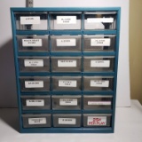 Plastic 18 Drawer Parts Organizer