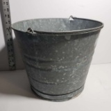 Vintage Galvanized Bucket with Handle