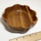 Monkey Pod Wood Ruffled Edge Bowl by Woods of Hawaii