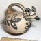 Cool Vintage Native American Pottery Teapot Signed by Artist on Bottom
