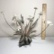 Metal Floral Arrangement with Slate Rock Base