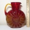 Nice Amberina Art Glass Pitcher