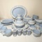 24 pc Wedgwood Jasper Ware Serving Lot, 2 Salt & Pepper Shakers & More!