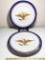 Pair of Andrea by Sadek Collectible Eagle Plates