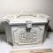 Vintage Ornate Heavy Plastic Sewing Box