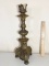 Heavy Brass Footed Candle Pedestal