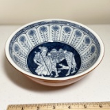 Oriental Blue & White Bowl with Orange Exterior