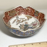 Porcelain Hand Painted Oriental Bird Bowl