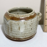 Pretty Pottery Vessel with Single Handle