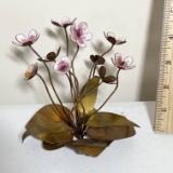 Brass Flower Arrangement Figurine