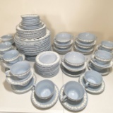 92 Pc Wedgwood Jasper Ware Set Made in England in Excellent Condition!