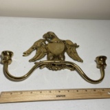 Brass Eagle Candle Holder Wall Hanging