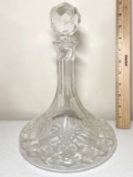 Large Glass Decanter with Stopper