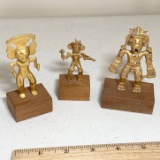 Lot of 3 Museum Replica Art Sculpture Miniatures