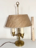 Vintage 3 Candle Bulb Brass Lamp