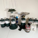 Great Lot of Coleman Lantern, Cook Top, Propane Fuel Tanks, Stenos & More