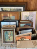 Lot of Misc Prints, Paintings & Frames