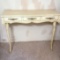 Vintage 2 leg Wall Mounted Console Table