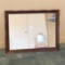 Vintage Wall Mirror with Wooden Frame