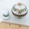 Limoges France Porcelain Trinket Box with Thimble