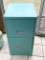 Mint Green 2 Drawer Metal File Cabinet