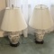 Beautiful Pair of Oriental Porcelain Lamps
