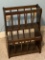 Wooden Vintage 2-Tier Magazine Rack