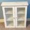 White Wooden Bathroom Wall Cabinet