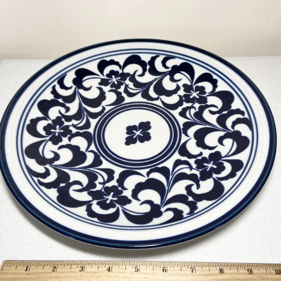 Large Blue & White DANSK International Japan Dish