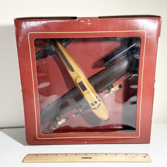 Wooden Airplane in Box