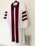 Red & White Murphy Clergy Robe with Accessories