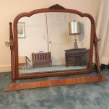 Vintage Wooden Swivel Mirror