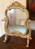 Painted Gilt Swivel Dresser Mirror