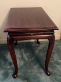 Vintage Wooden Side Table with Writing Drawer